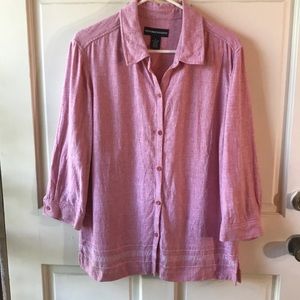 Norton McNaughton Linen Mix Top